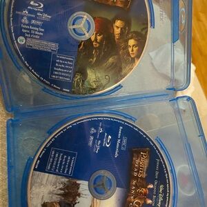 Multiple Disney Pirates of the Caribbean Movies. Blue ray, and DVD’s.